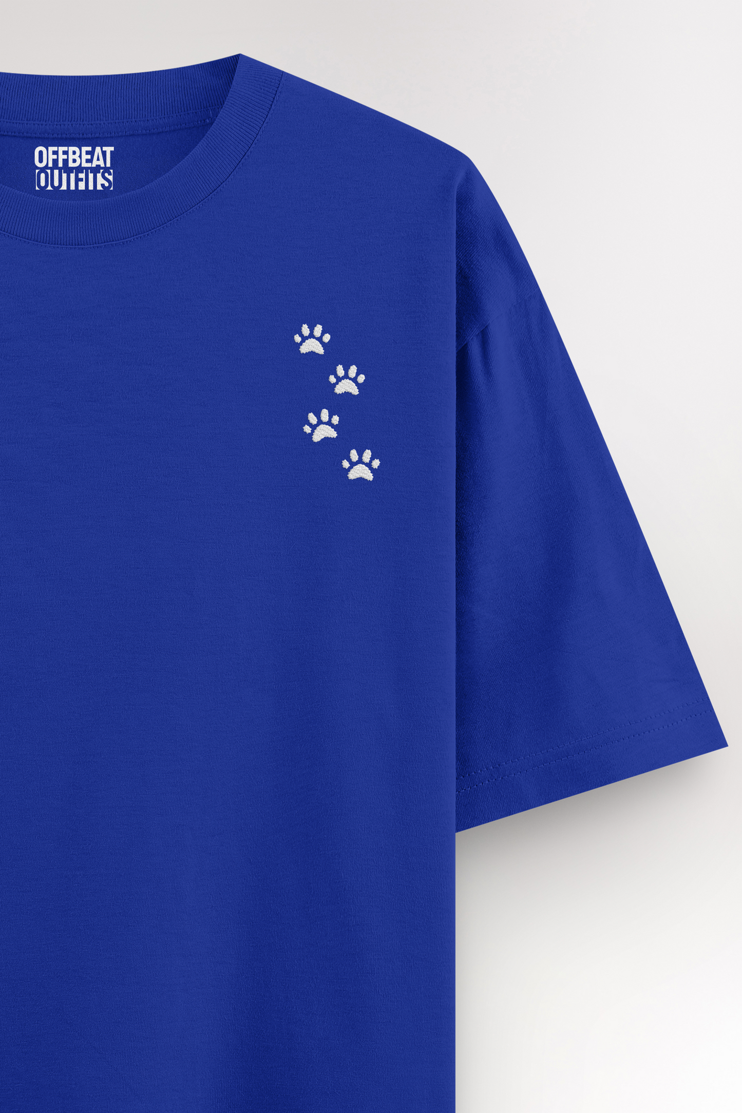 Paw Embroidery | Oversized T-shirt