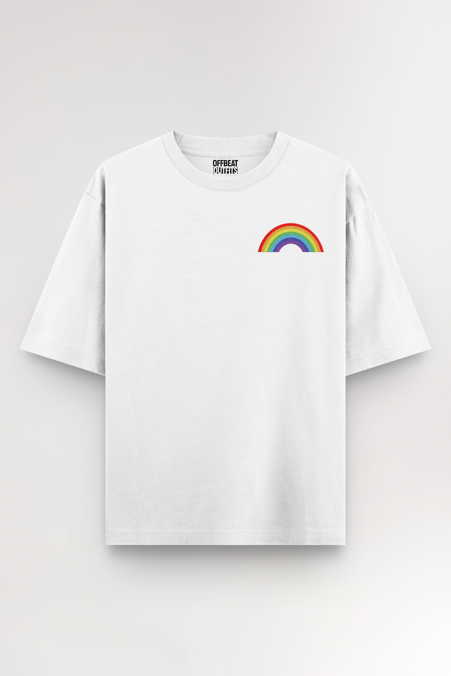 Rainbow Embroidery | Oversized T-shirt