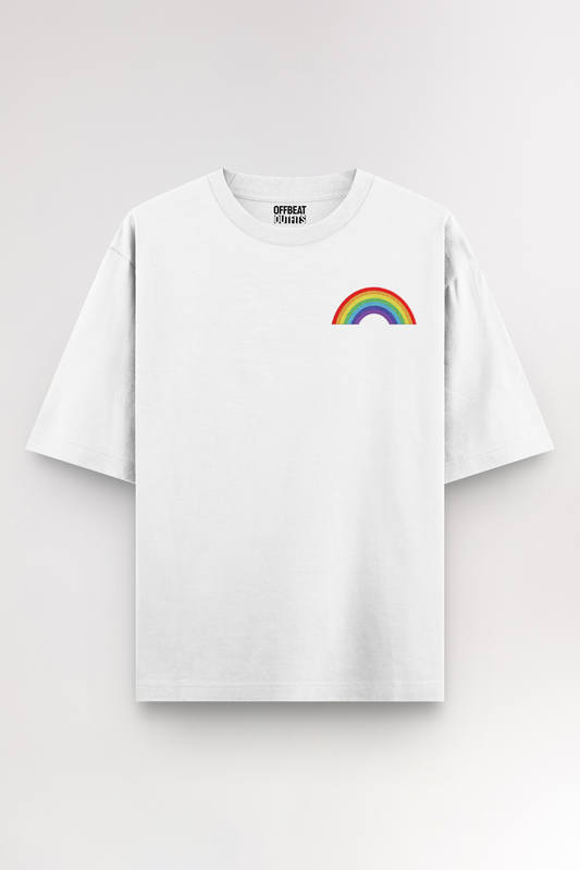 Rainbow Embroidery | Oversized T-shirt