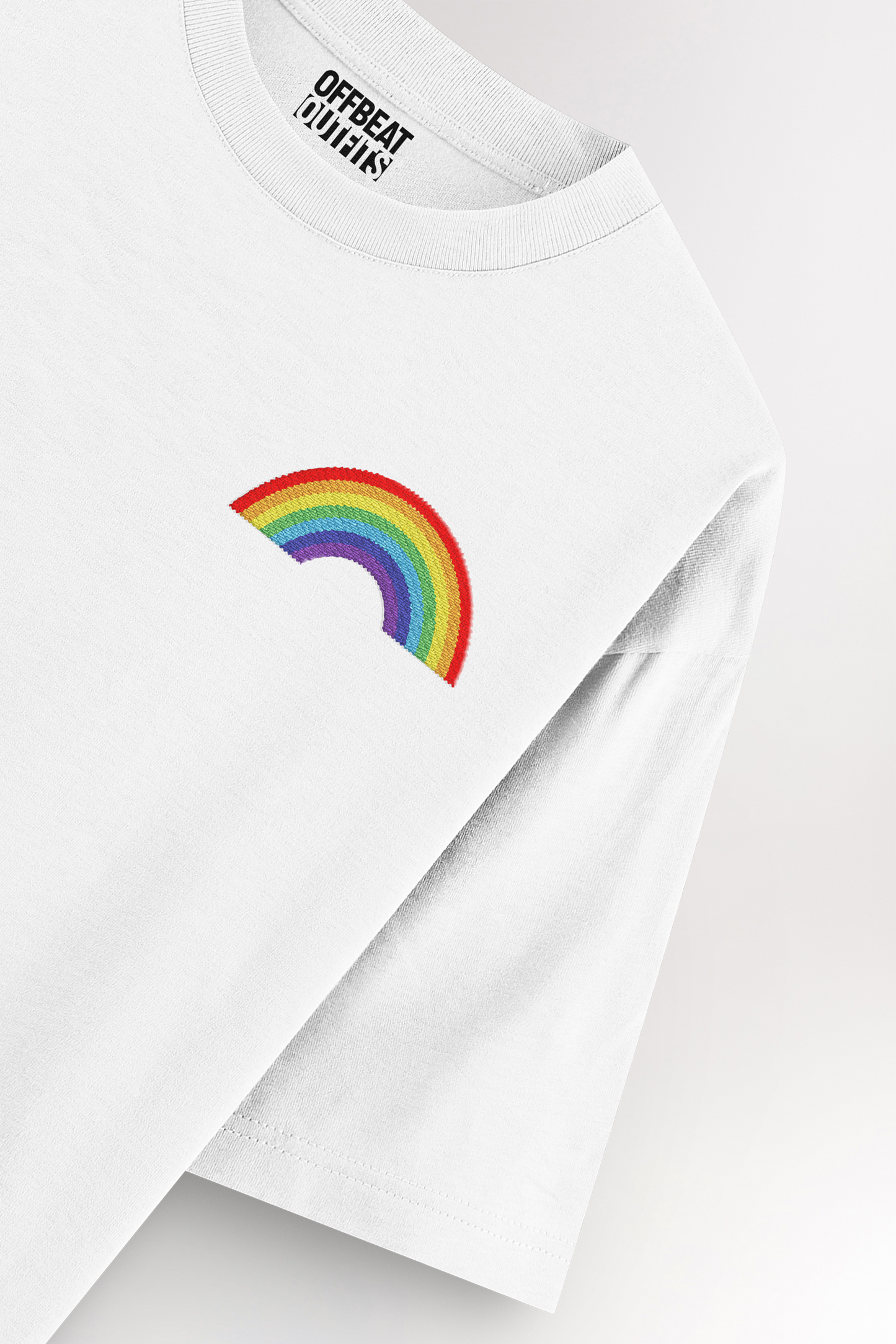 Rainbow Embroidery | Oversized T-shirt