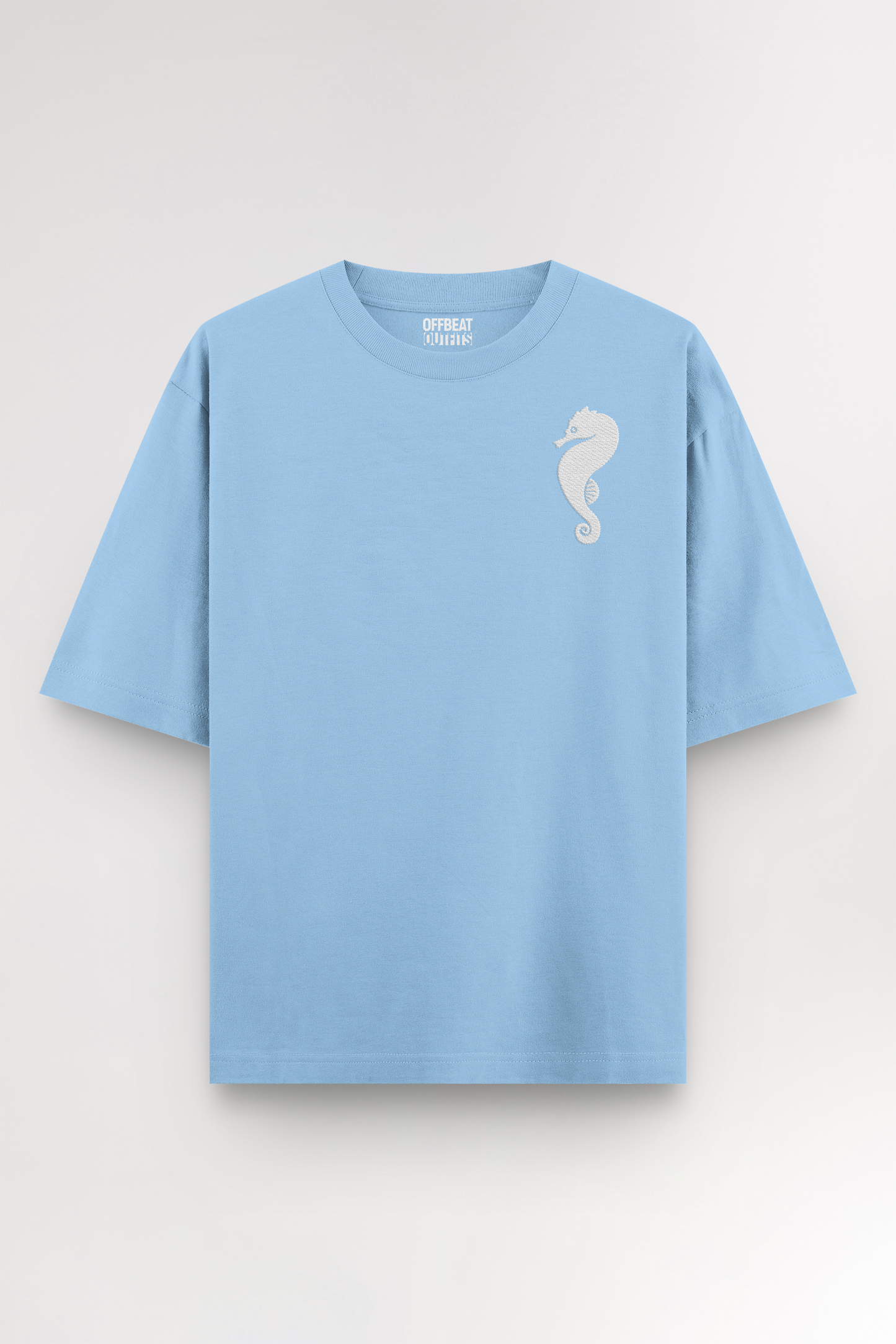 Seahorse Embroidery | Oversized T-shirt