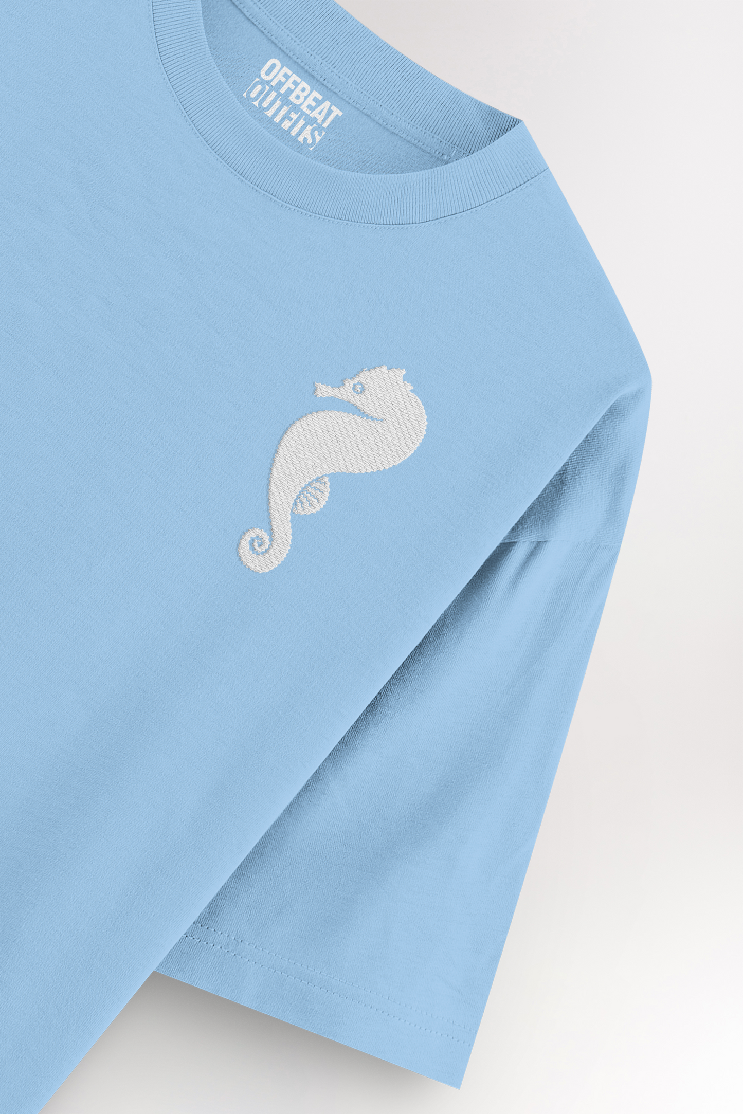 Seahorse Embroidery | Oversized T-shirt