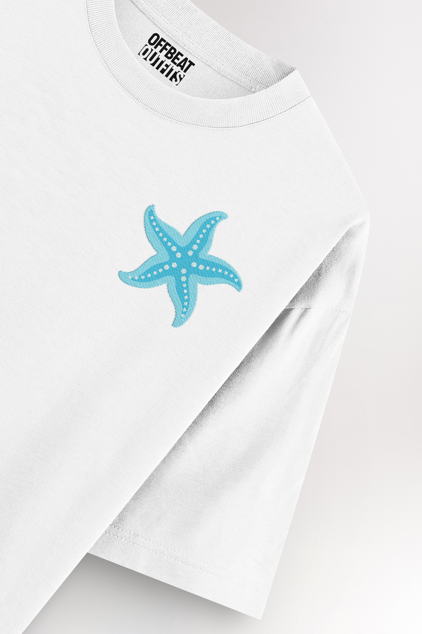 Starfish Embroidery | Oversized T-shirt