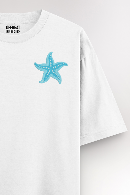 Starfish Embroidery | Oversized T-shirt