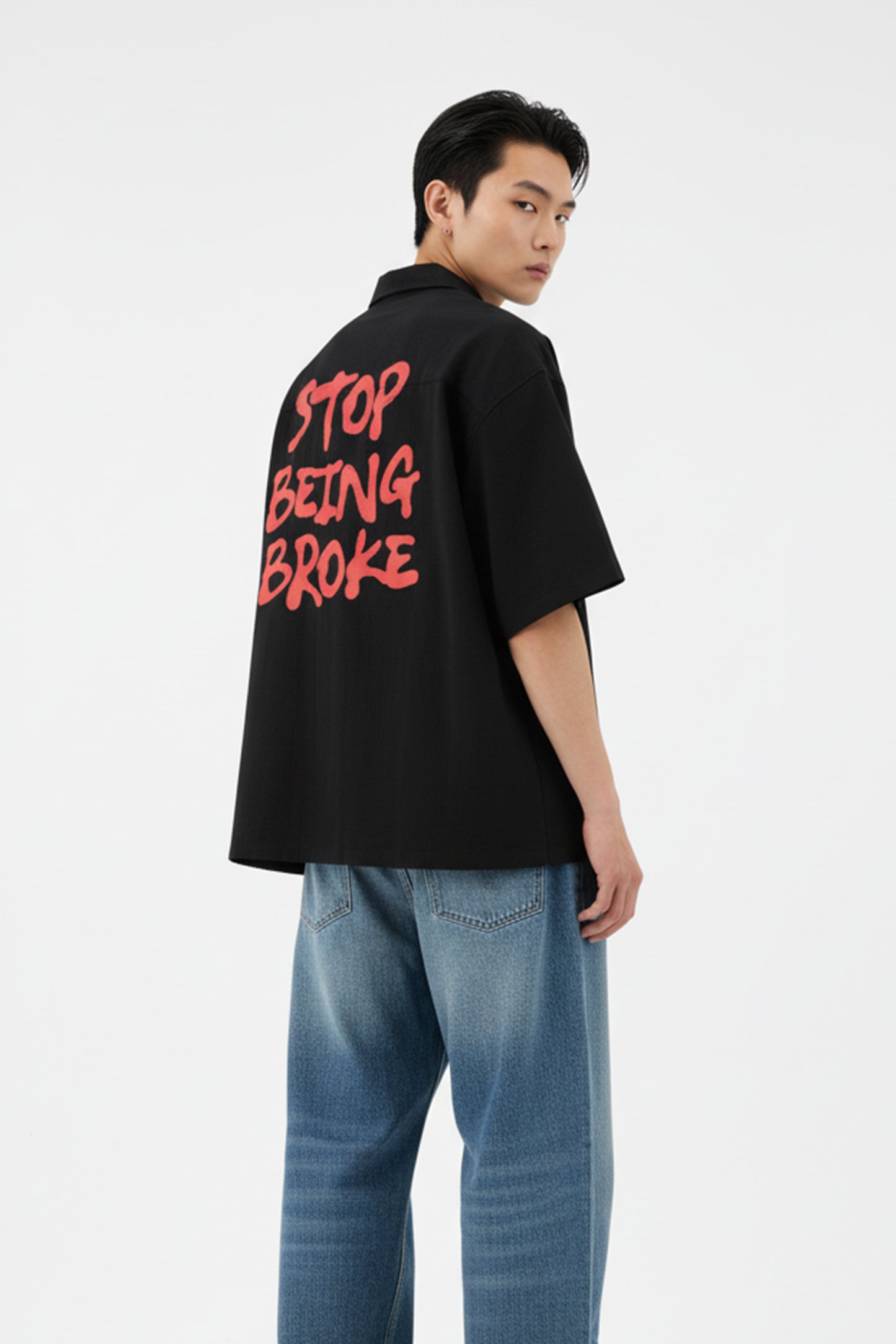 Stop being broke | Unisex Oversized Shirt