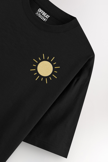 Sun Embroidery | Oversized T-shirt