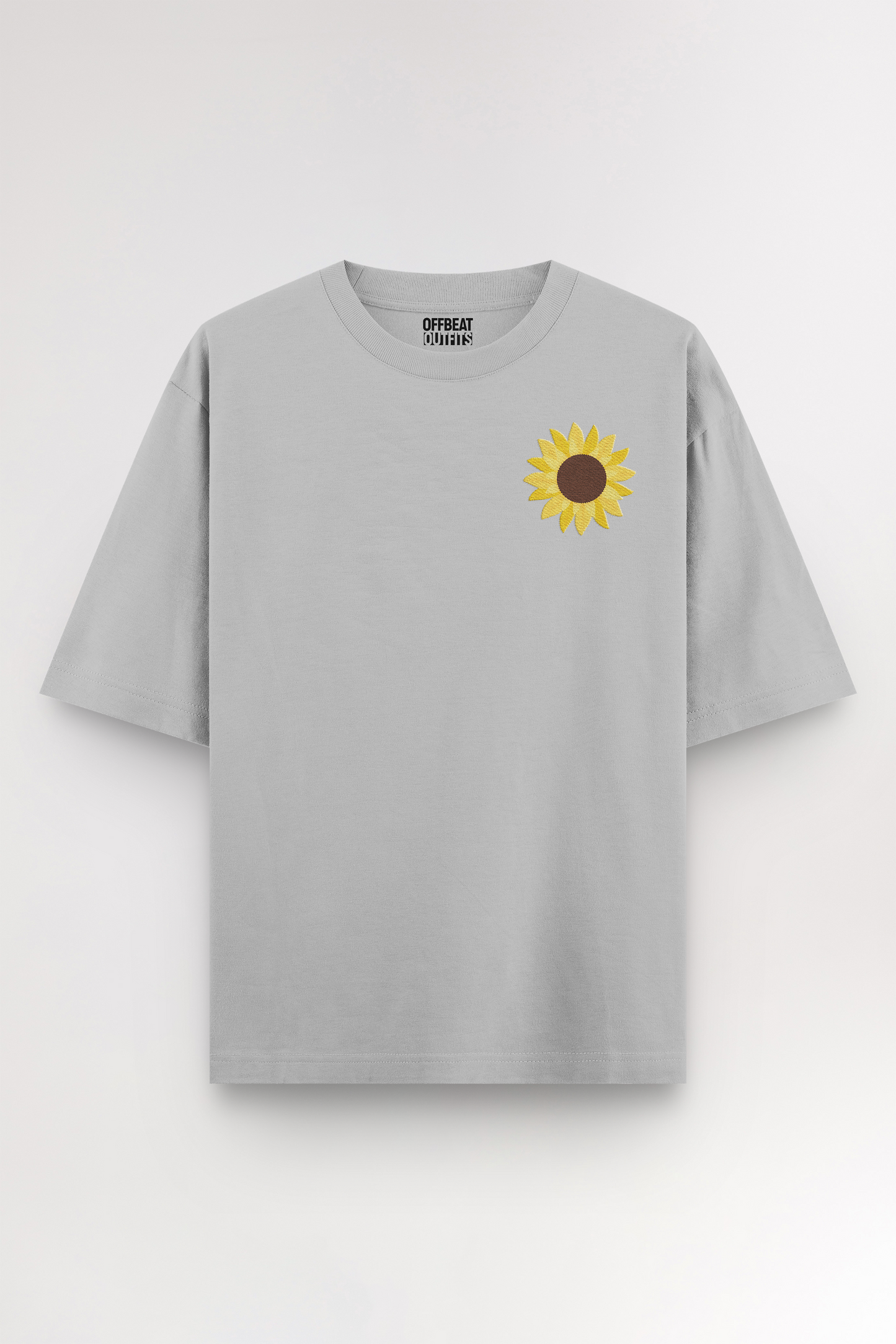 Sunflower Embroidery | Oversized T-shirt