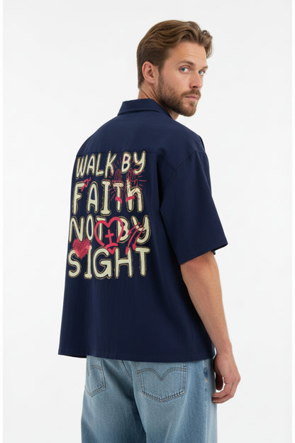 Walk by faith | Unisex Oversized Shirt