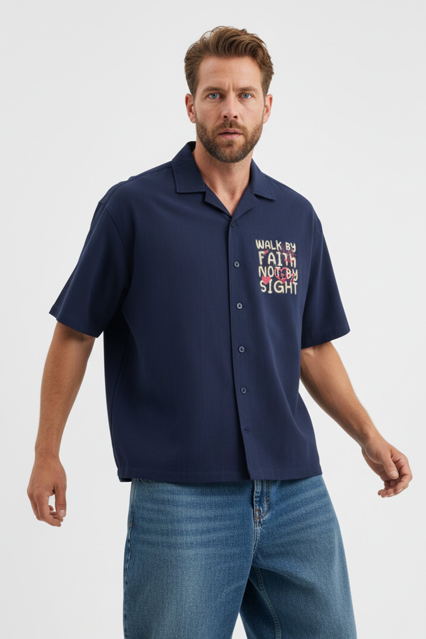 Walk by faith | Unisex Oversized Shirt