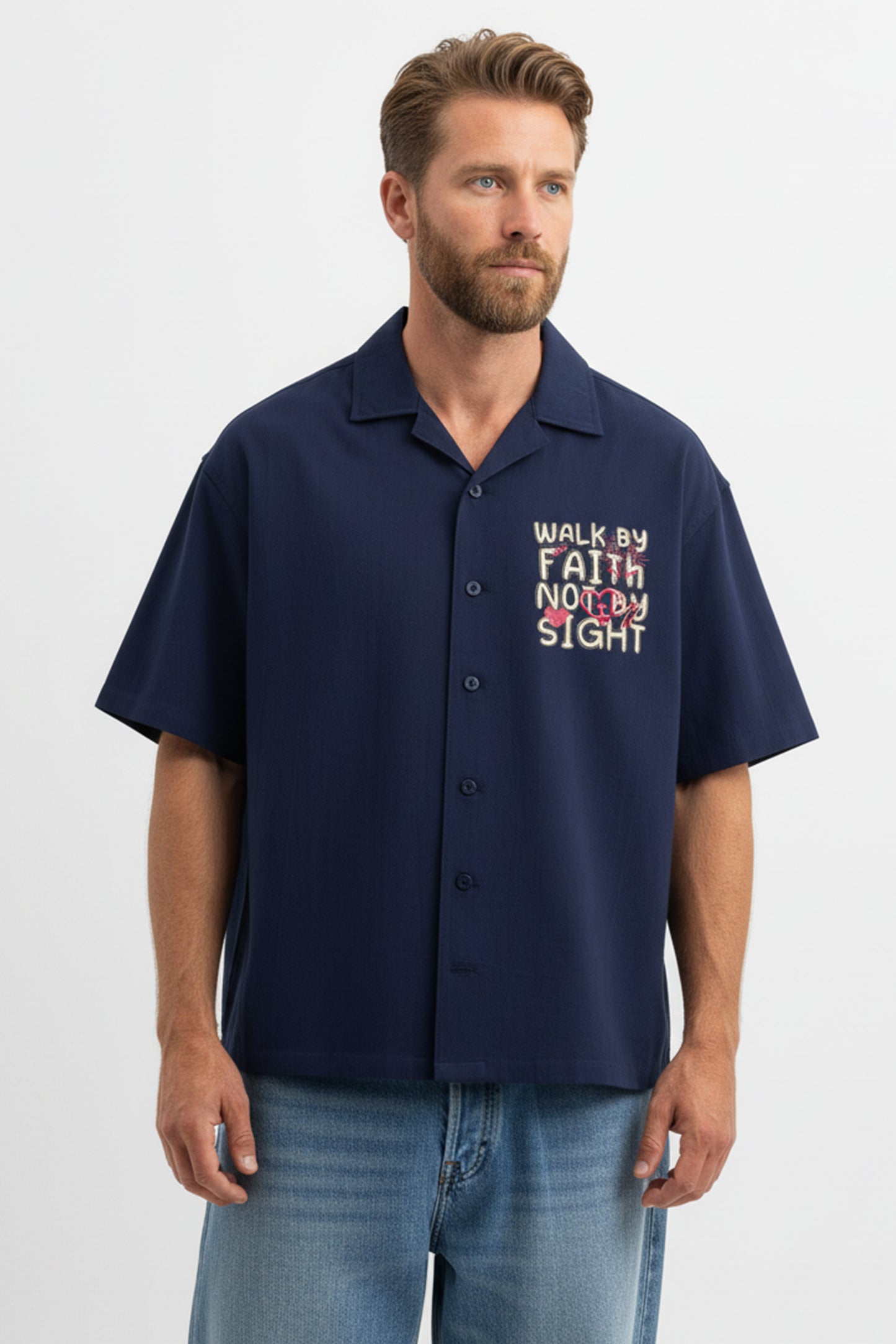 Walk by faith | Unisex Oversized Shirt