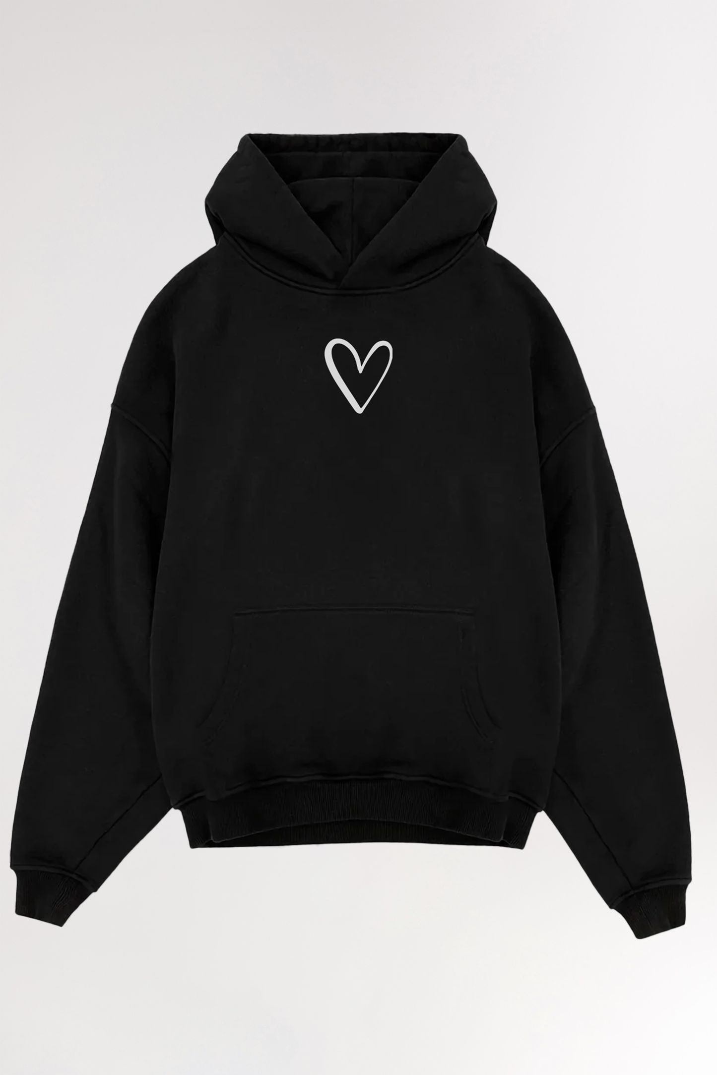 White heart | Oversized Hoodie