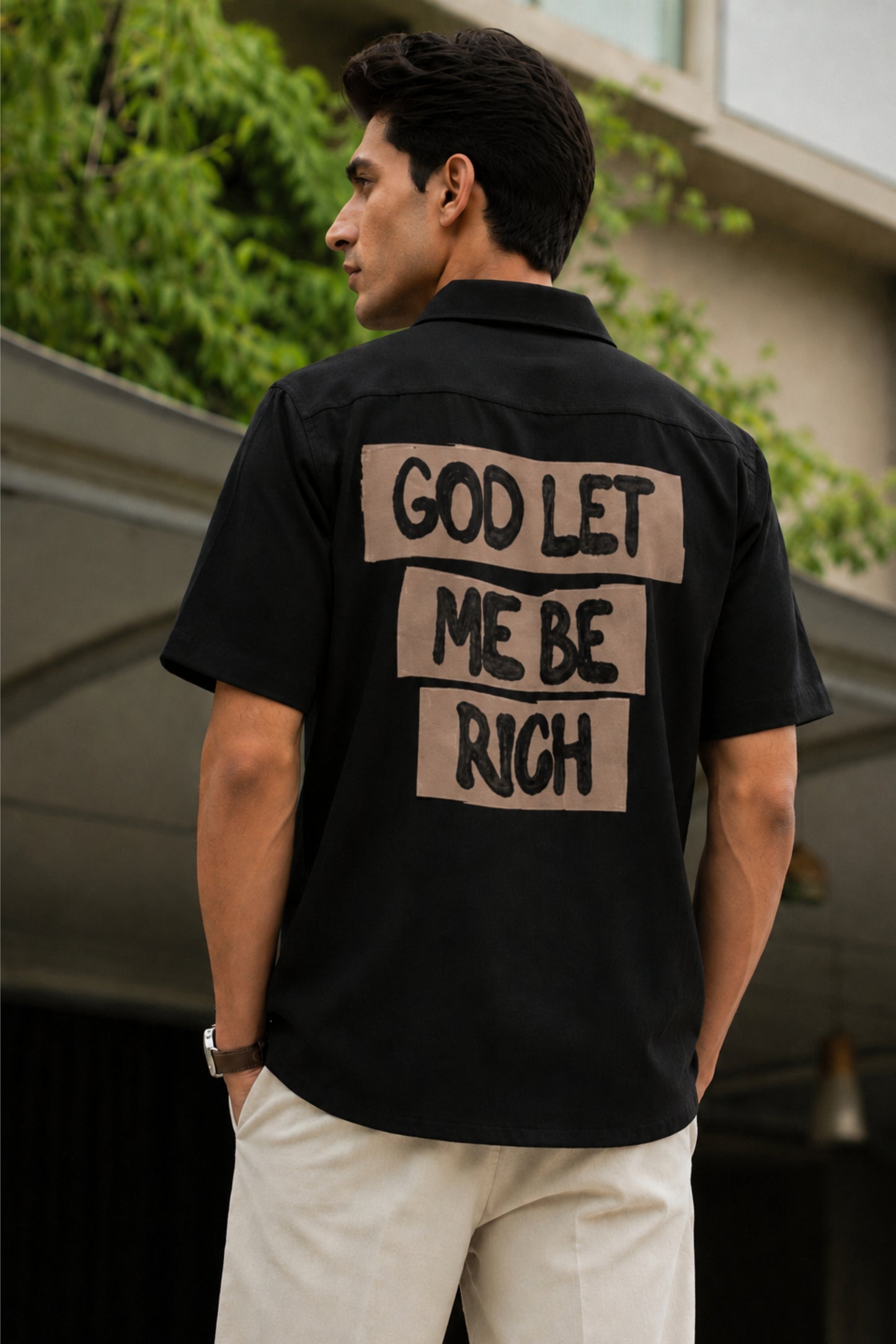 God let me be rich | Unisex Oversized Shirt